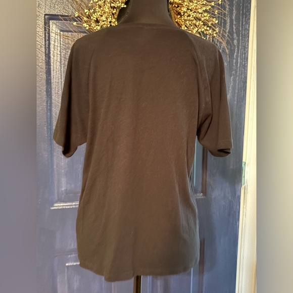 PINK Victoria's Secret VT Black Women's Top with White Accents - Picture 4 of 10